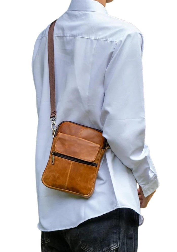 UrbanRust Leather Crossbody Bag