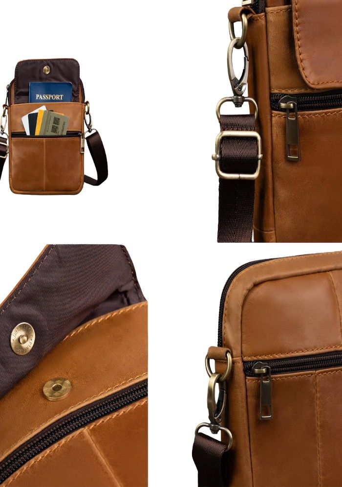UrbanRust Leather Crossbody Bag
