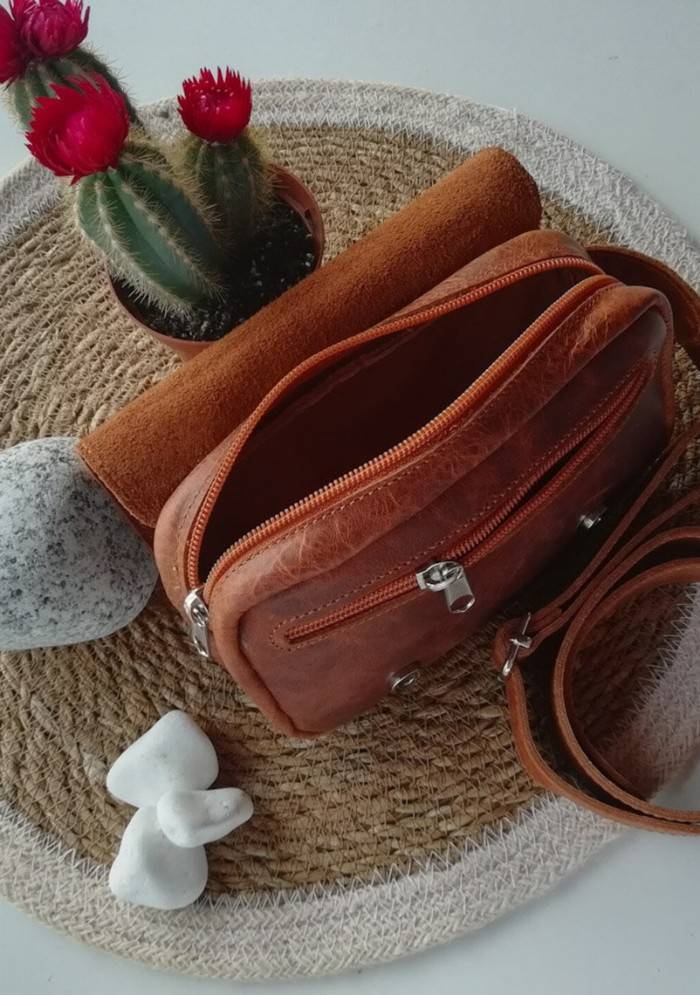 Dravon Sling Leather Belt Bag