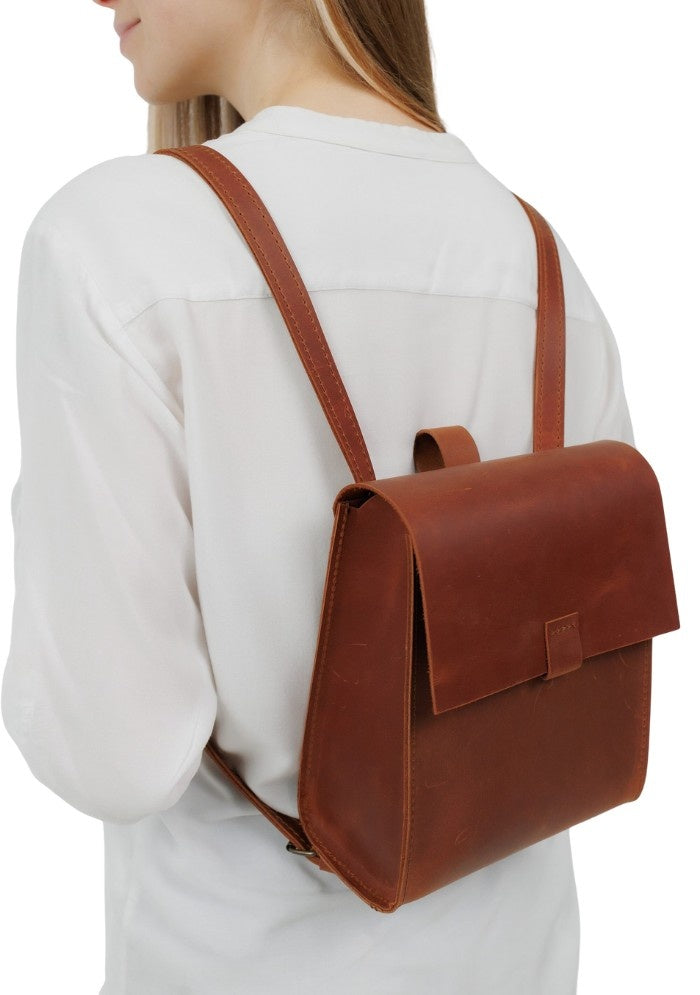 Rustic Voyager Leather Backpack