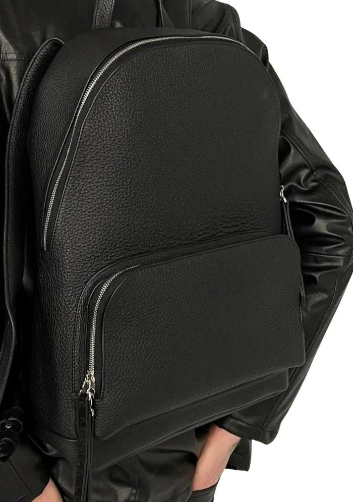 Luxe Pebbled Leather Backpack