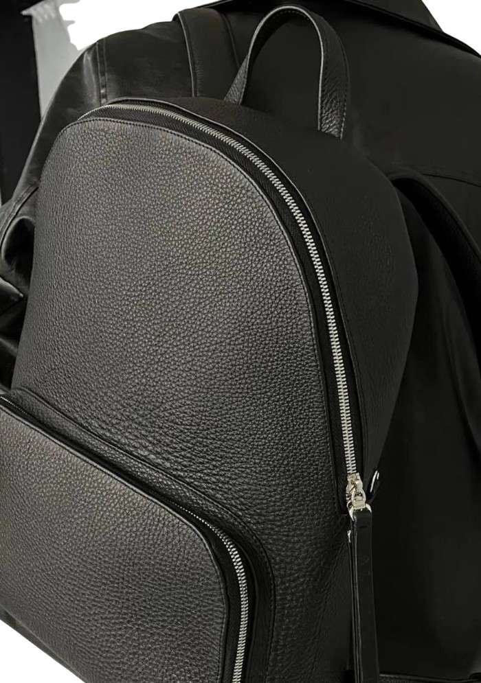 Luxe Pebbled Leather Backpack