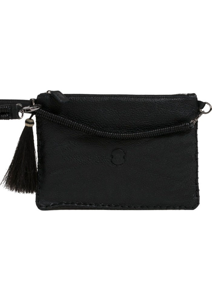 Minimalist Leather Wristlet