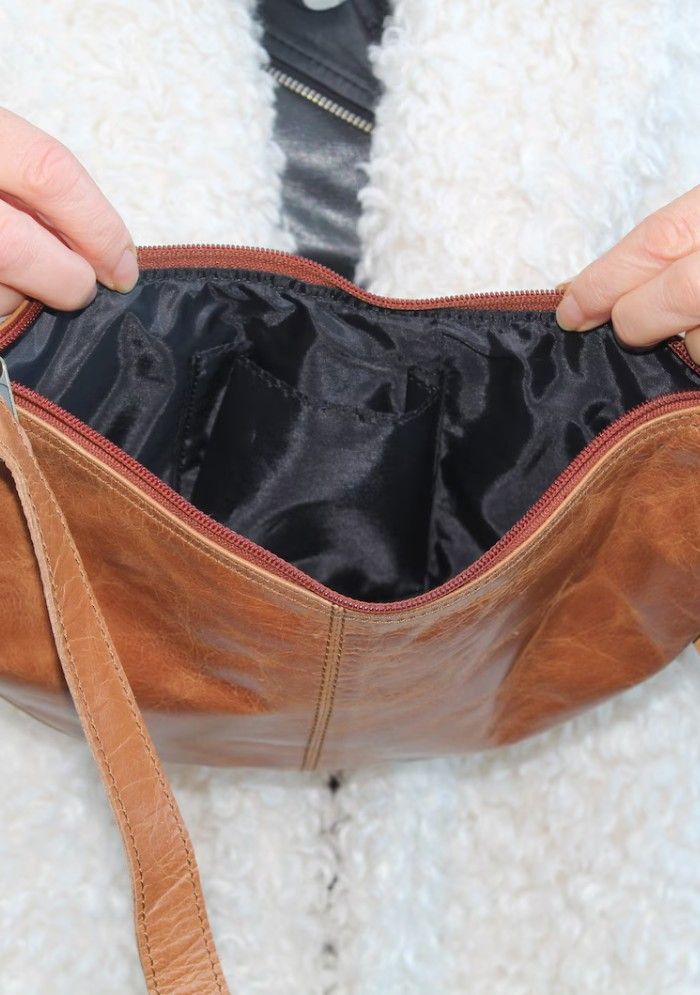 Sable Halfmoon Leather Sling