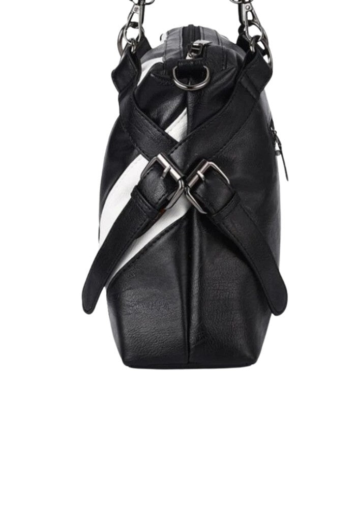 NoirEclipse Chevron Handbag