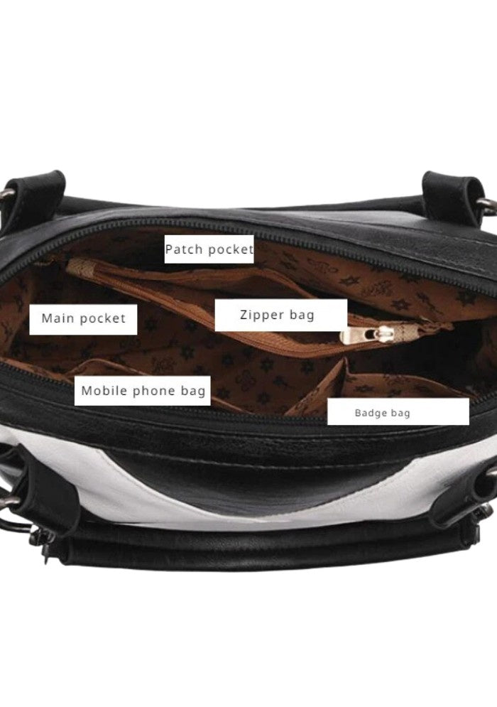 NoirEclipse Chevron Handbag