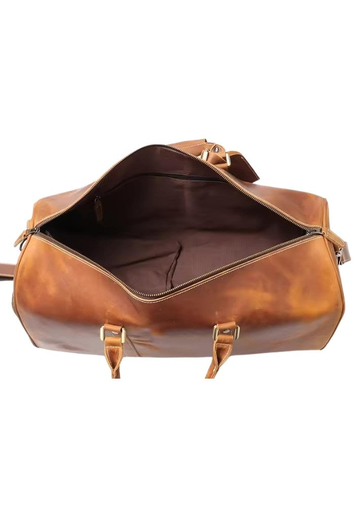 Cognac Leather Duffel