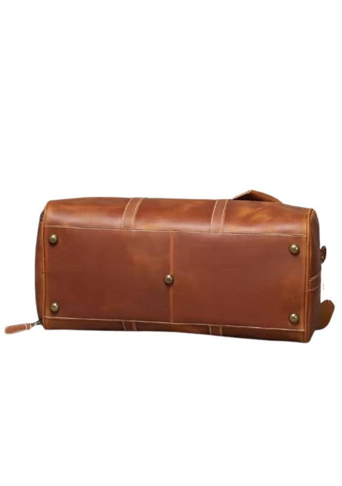 Cognac Leather Duffel