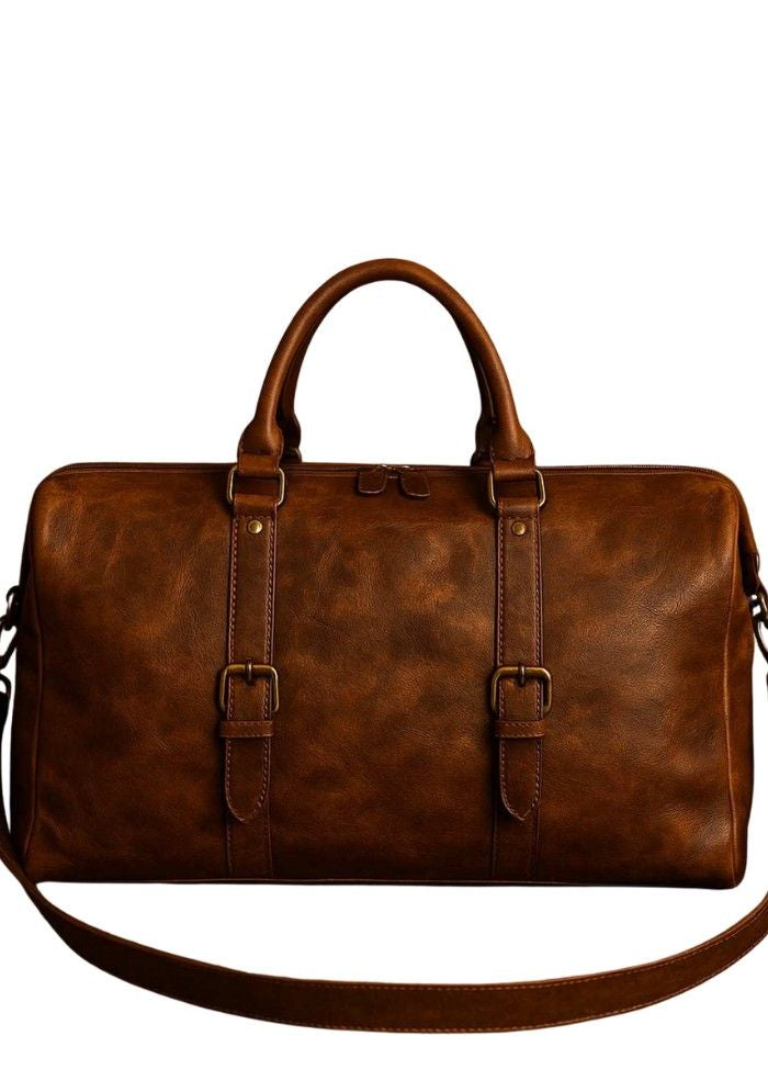 The Pioneer Weekender Leather Duffle Bag