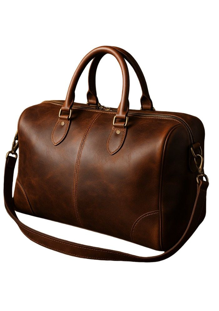 The Pioneer Weekender Leather Duffle Bag