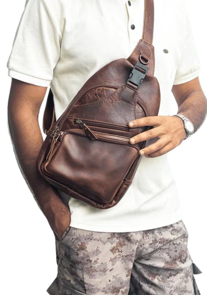 RustCrafter Urban Leather Sling Bag