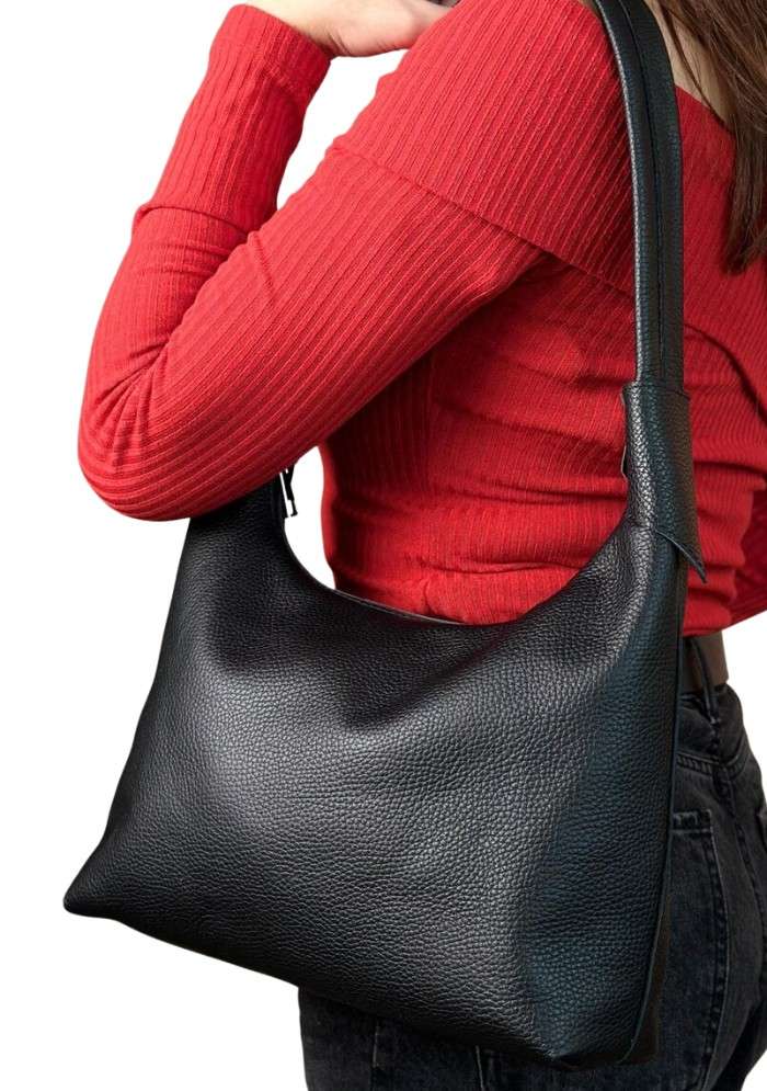 Urban Luxe Oversized Shoulder Leather Bag