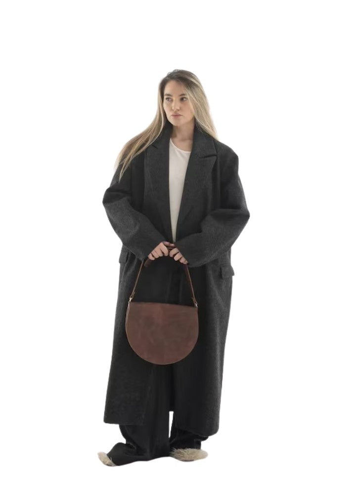 Heritage Curve Leather Sling Bag