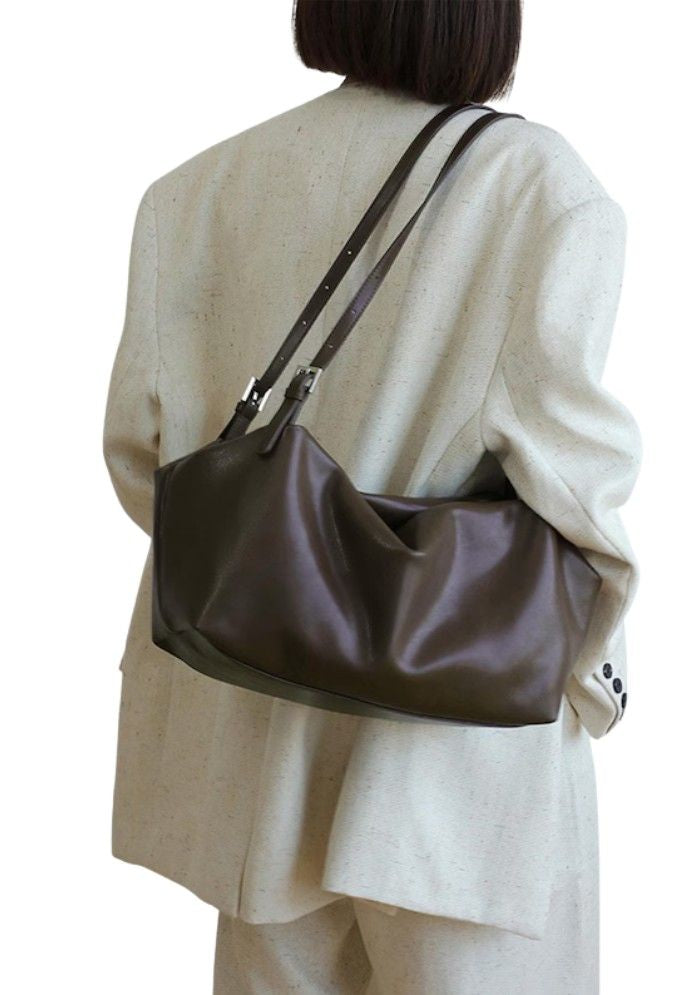Luxe Soft Leather Shoulder Bag