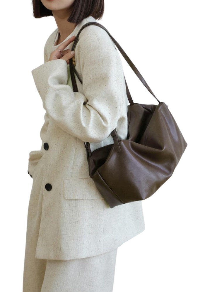 Luxe Soft Leather Shoulder Bag