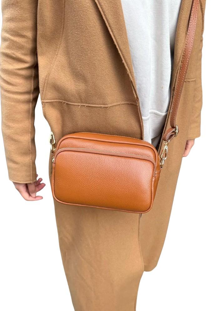 Aurum Luxe Dual-Zip Crossbody