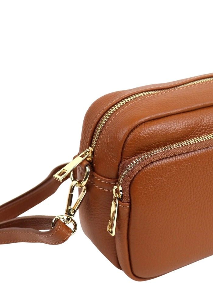 Aurum Luxe Dual-Zip Crossbody