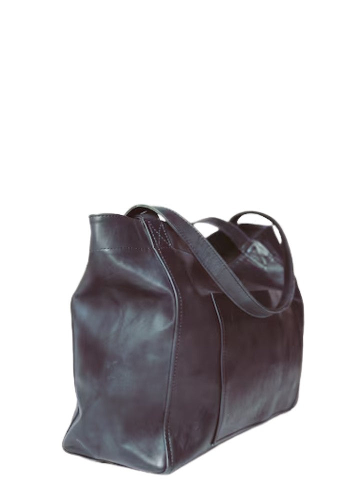 Urban Luxe Oversized Shoulder Leather Bag