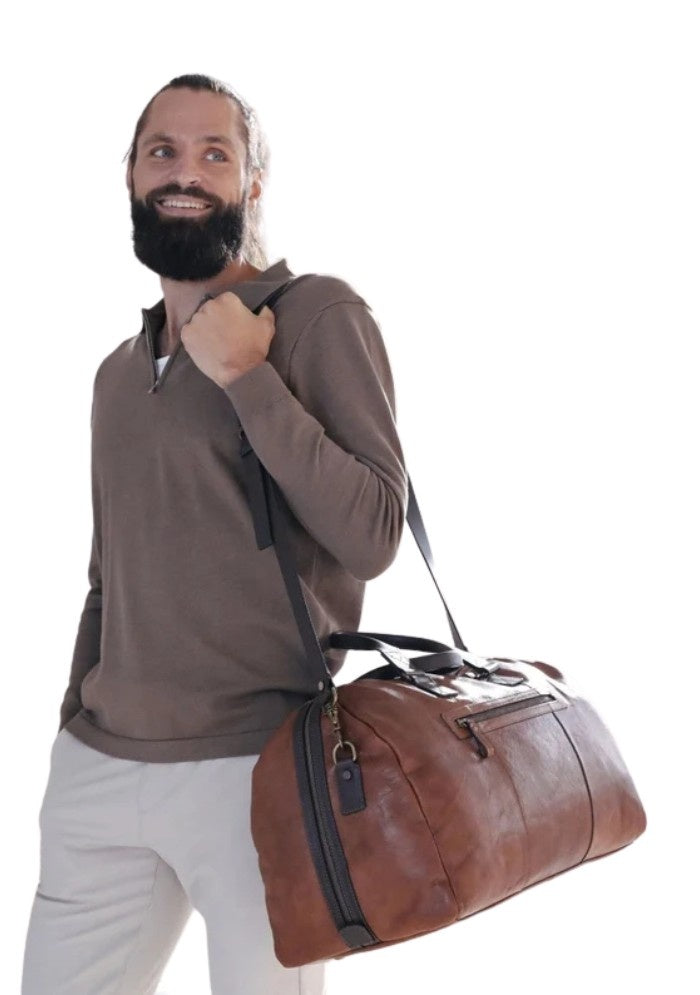NomadTrek Vintage Leather Travel Bag